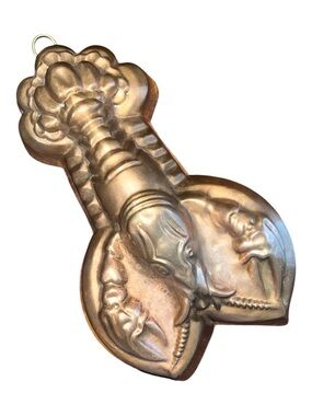 Vintage Copper Lobster Mold